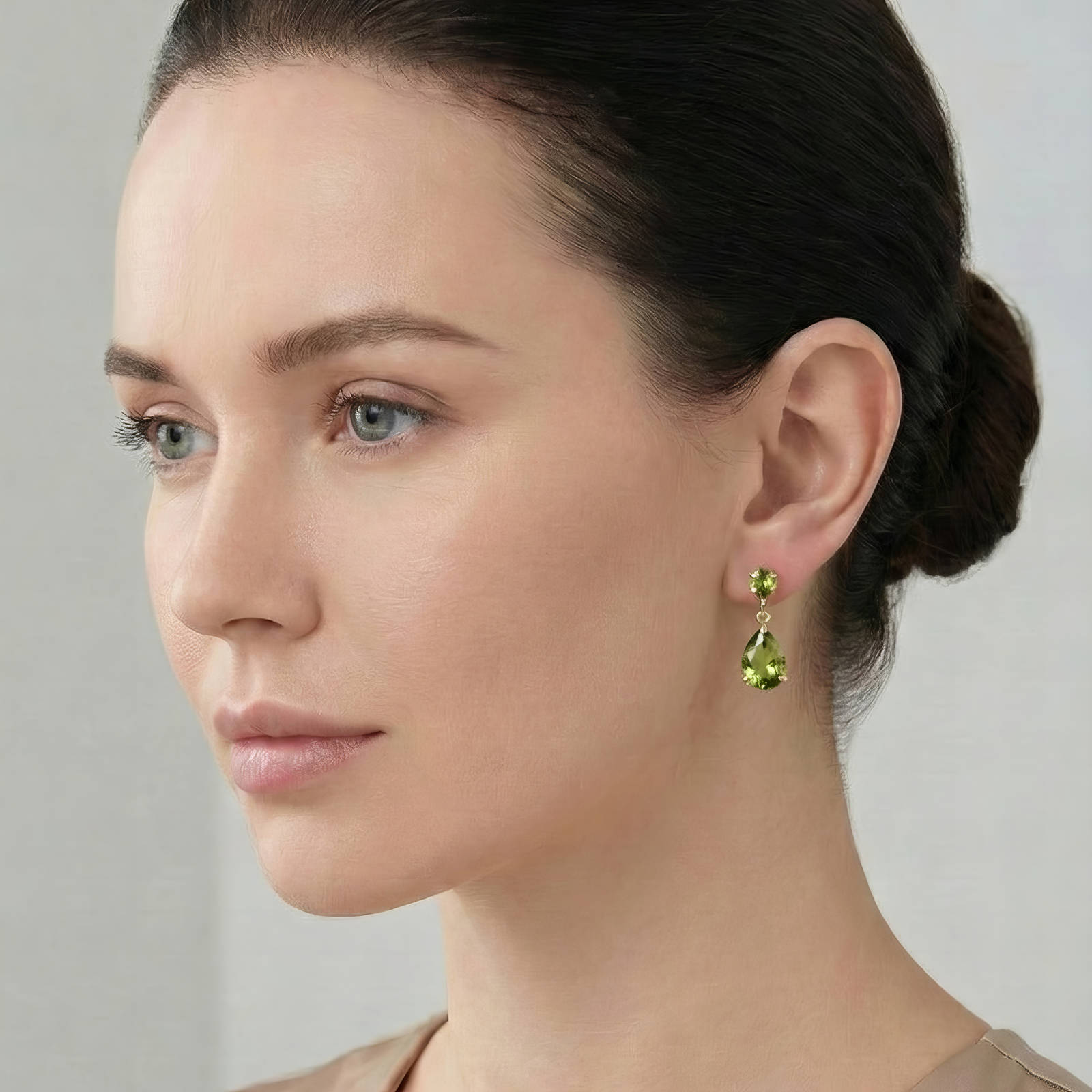 Earrings, 18K Gold Plated Steel