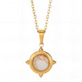 Necklace, 18K Gold Plated Steel