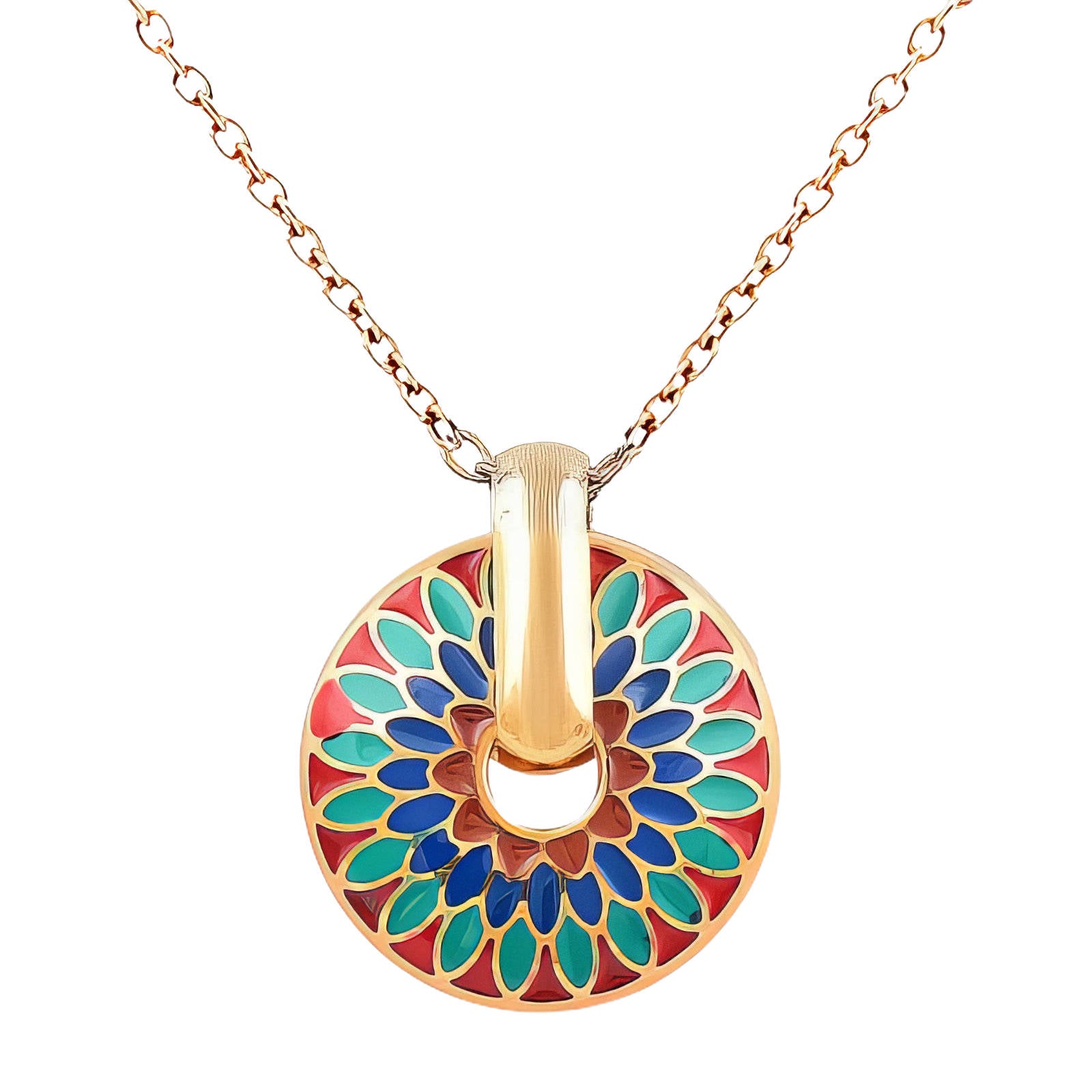 Necklace, 18K Gold Plated Steel