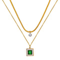 Necklace, 18K Gold Plated Steel