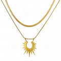 Necklace, 18K Gold Plated Steel