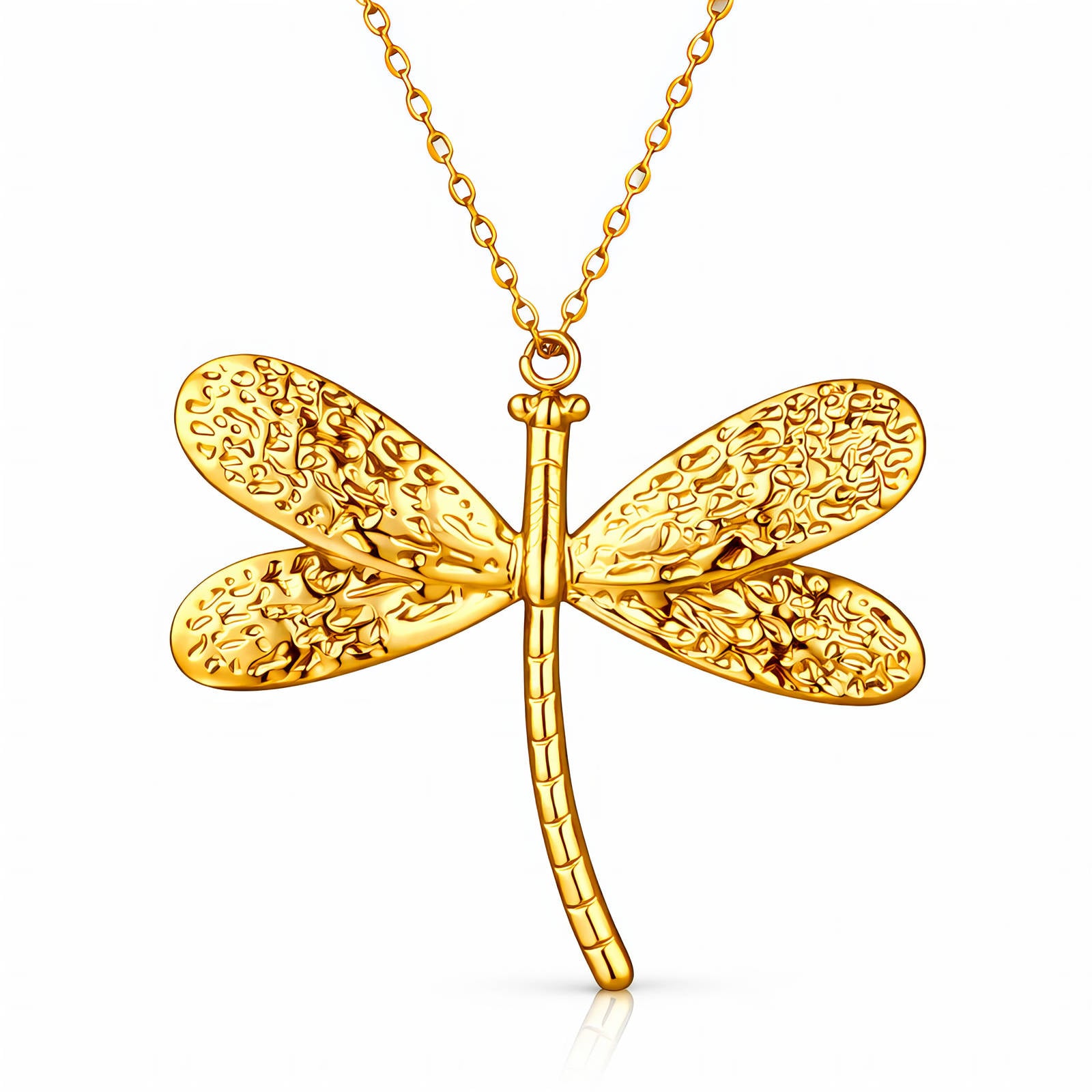 Necklace, 18K Gold Plated Steel