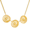 Necklace, 18K Gold Plated Steel