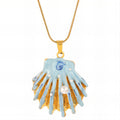 Necklace, 18K Gold Plated Steel