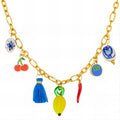 Banana Necklace, 18K Gold Plated Steel