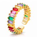 Ring, 18K Gold Plated Brass
