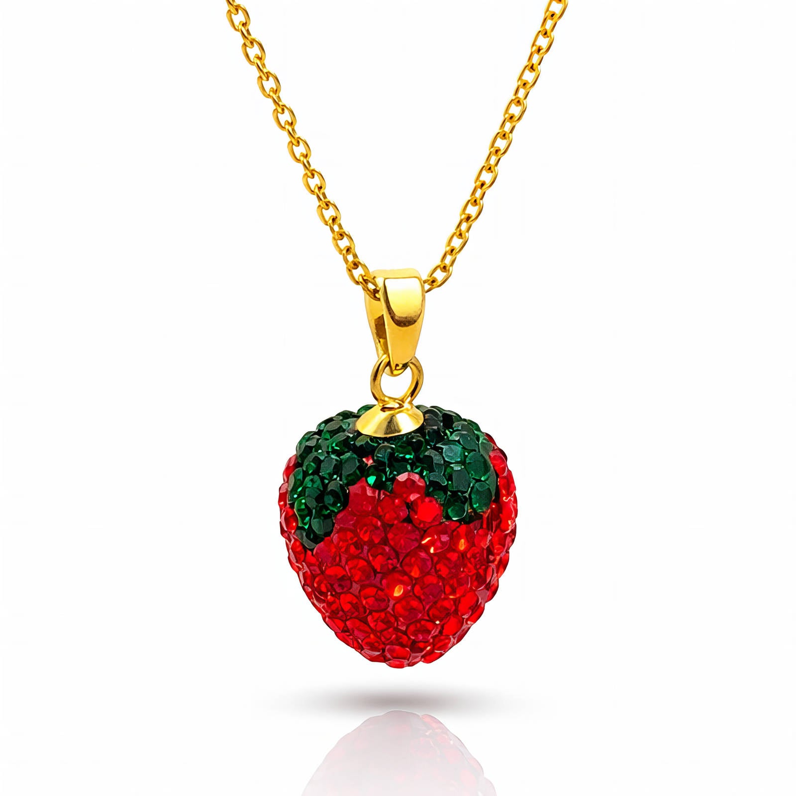 Berrie Necklace, 18K Gold Plated Steel