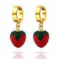 Berries Earrings, 18K Gold Plated Steel