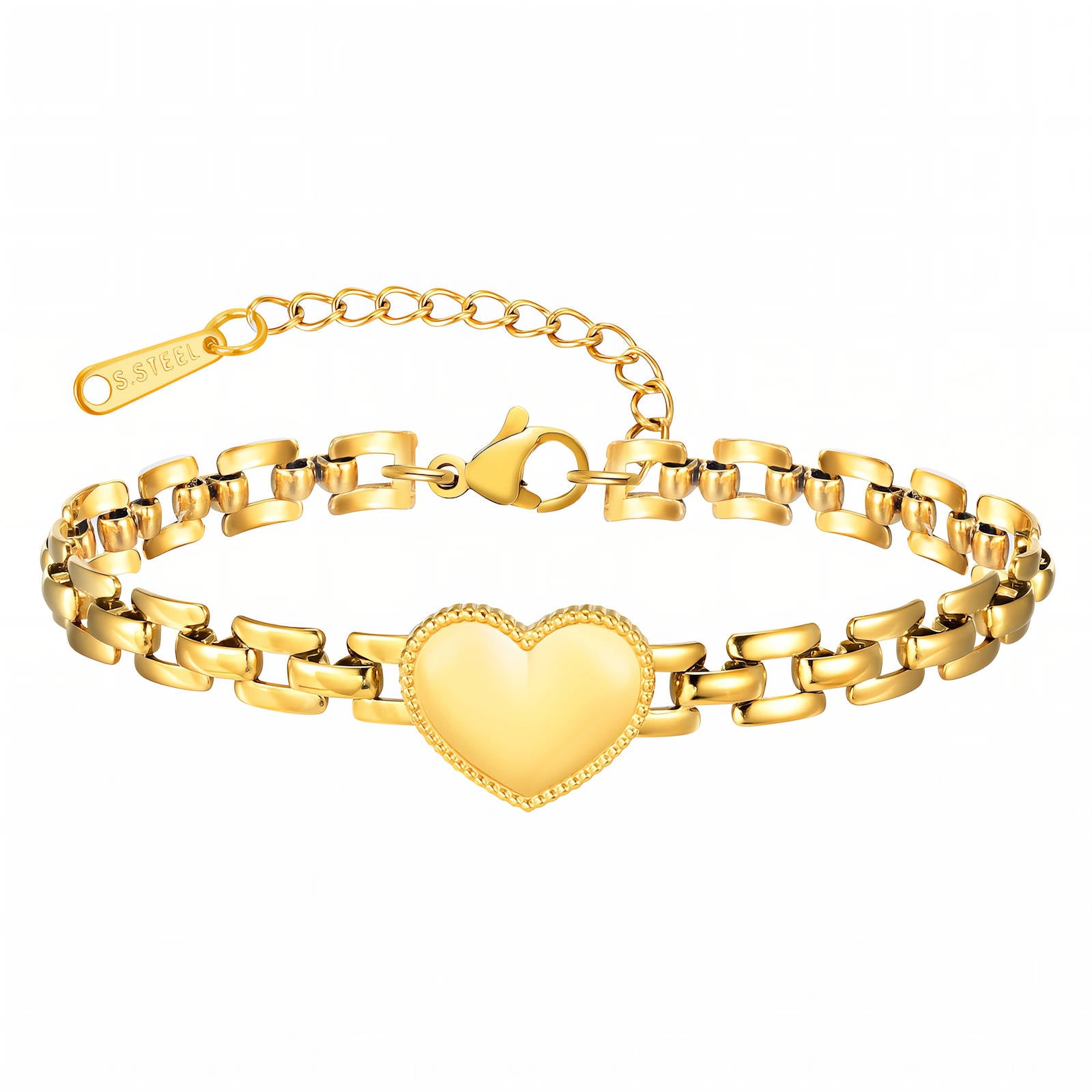 Barátság, 18K Gold Plated Steel