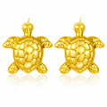 Turtles Earrings, 18K Gold Plated Steel