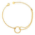 Selyemlánc, 18K Gold Plated Steel