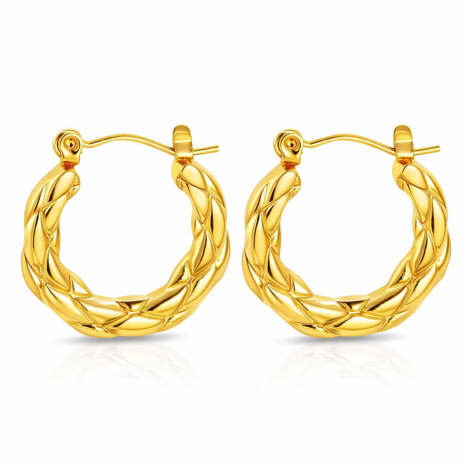 Kifinomult Stílus, 18K Gold Plated Steel